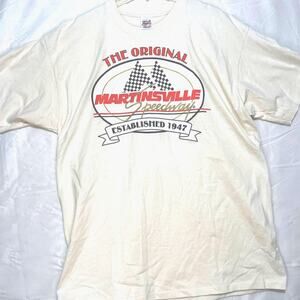 NASCAR Martinsville Speedway Vintage T-Shirt Single Stitch 2XL Made in USA